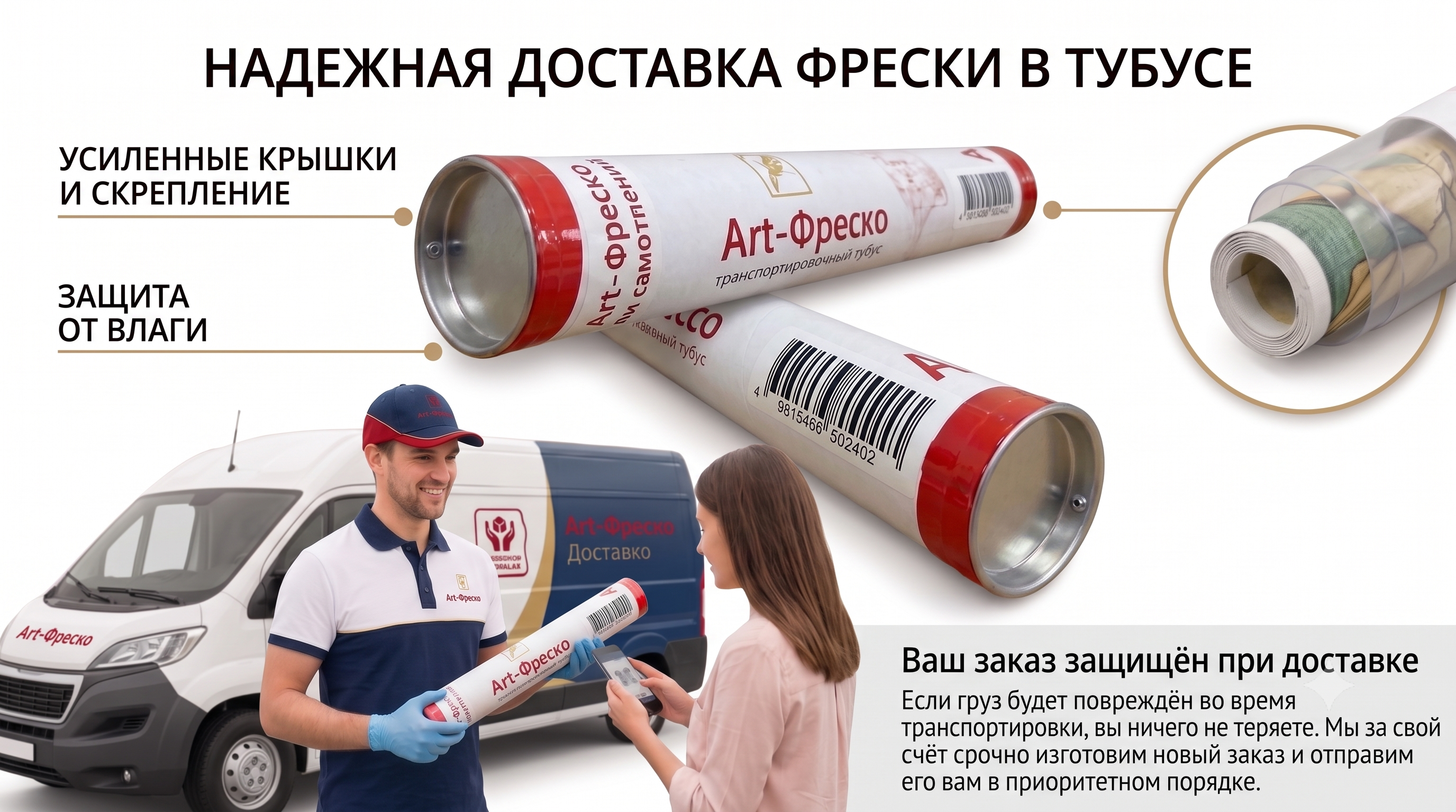 Доставка фотообоев и фресок
