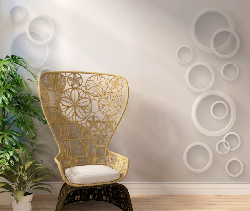 Фотообои и фрески - 3d кольца