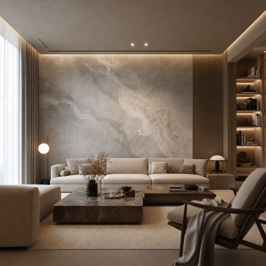 Фотообои и фрески в стиле quiet luxury: как выбрать фактуру, сюжет, свет и бюджет без показной роскоши