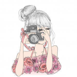 Фотографирующая девушка