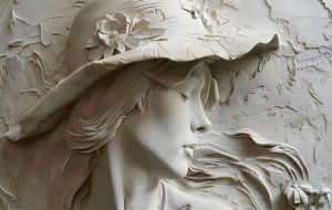 Загадочная девушка в шляпе