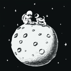 Космонавт и его верный друг