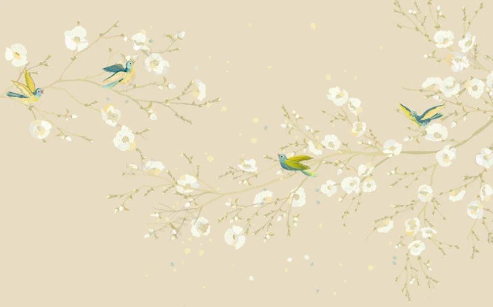 Фотообои и фрески - Нежный шинуазри
